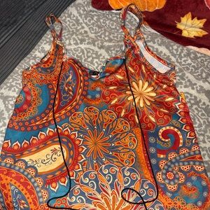 Paisley Floral Print Women's Top